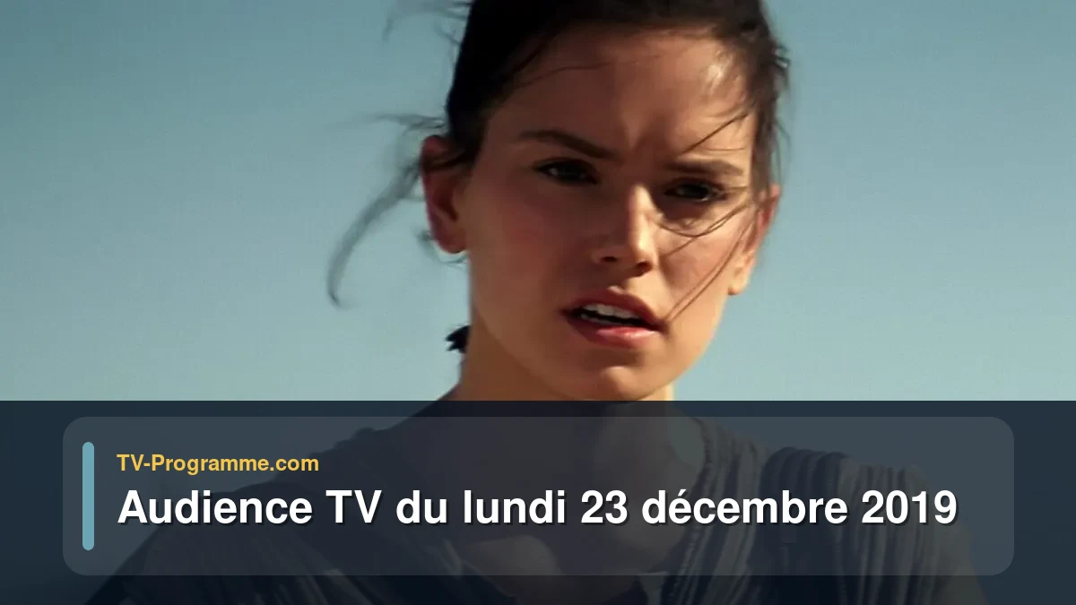 Audiences TV et audimat en prime time du Lundi 23 décembre 2019