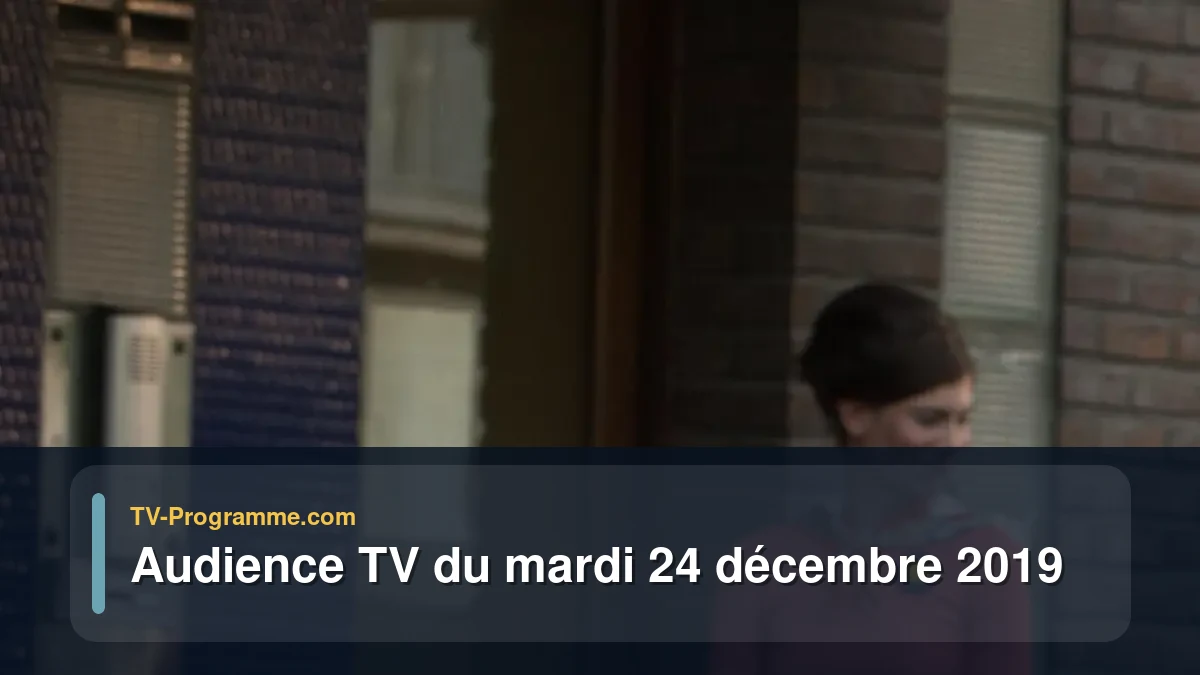 Audiences TV et audimat en prime time du Mardi 24 décembre 2019