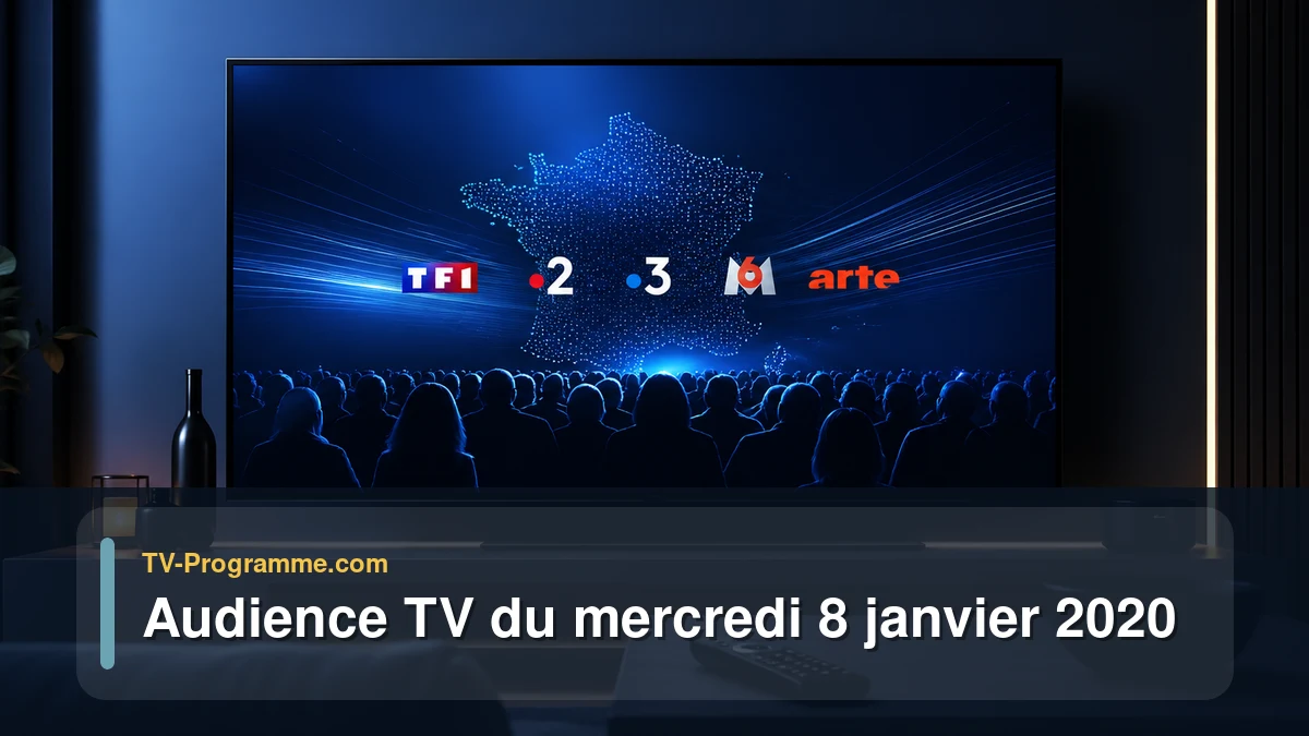 Audiences TV et audimat en prime time du Mercredi 8 janvier 2020