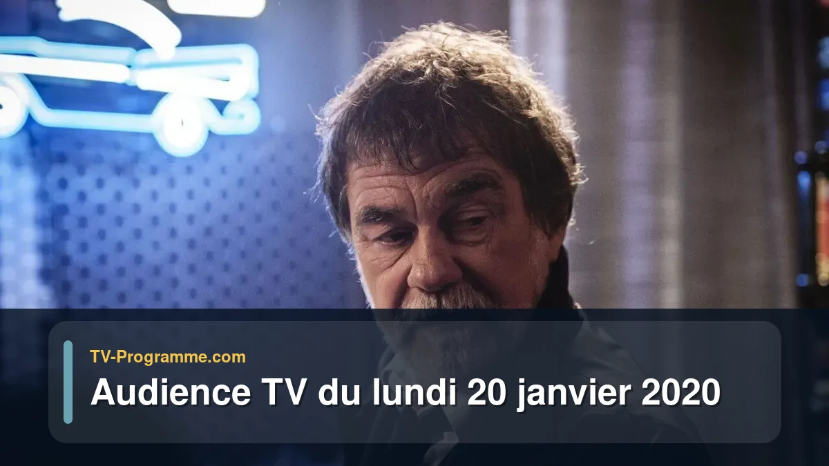 Audiences TV et audimat en prime time du Lundi 20 janvier 2020