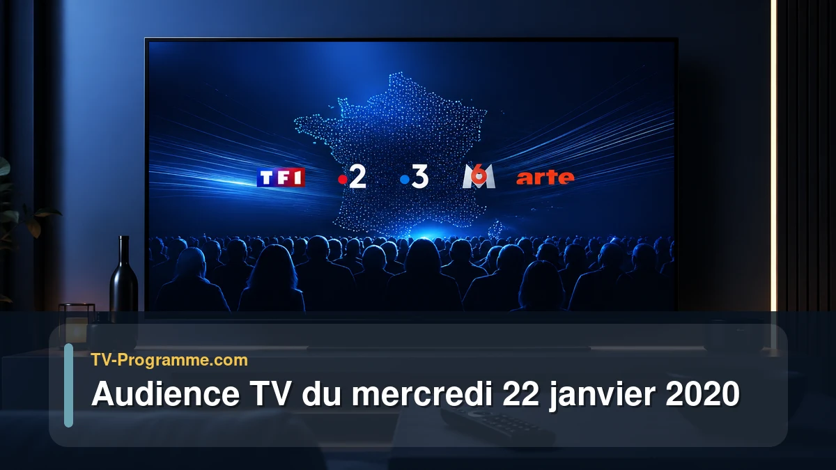 Audiences TV et audimat en prime time du Mercredi 22 janvier 2020