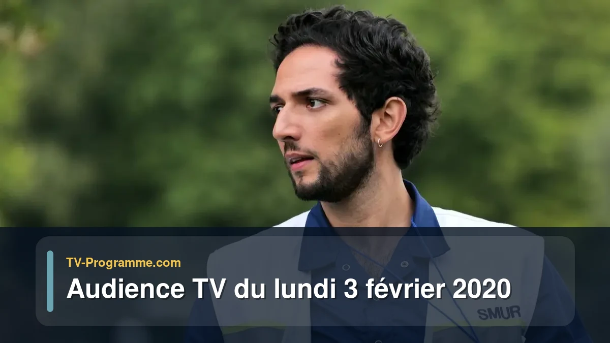 Audiences TV et audimat en prime time du Lundi 3 février 2020