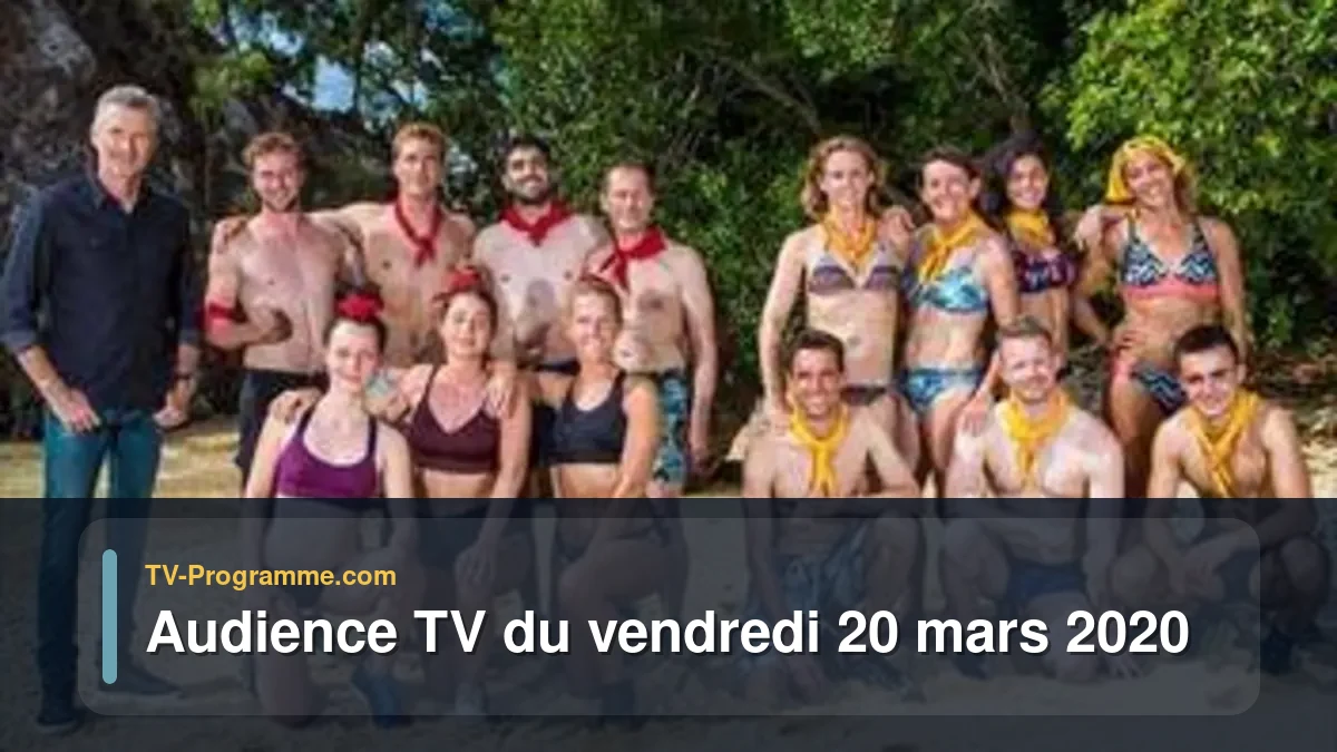 Audiences TV et audimat en prime time du Vendredi 20 mars 2020