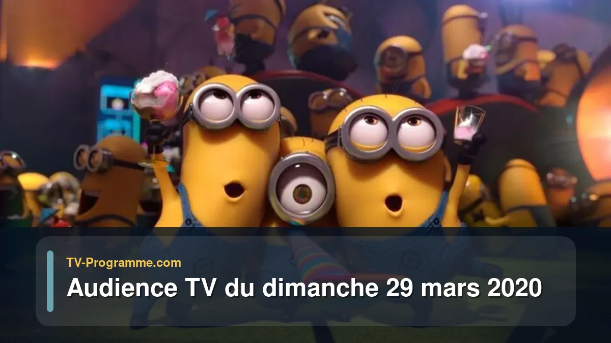 Audiences TV et audimat en prime time du Dimanche 29 mars 2020