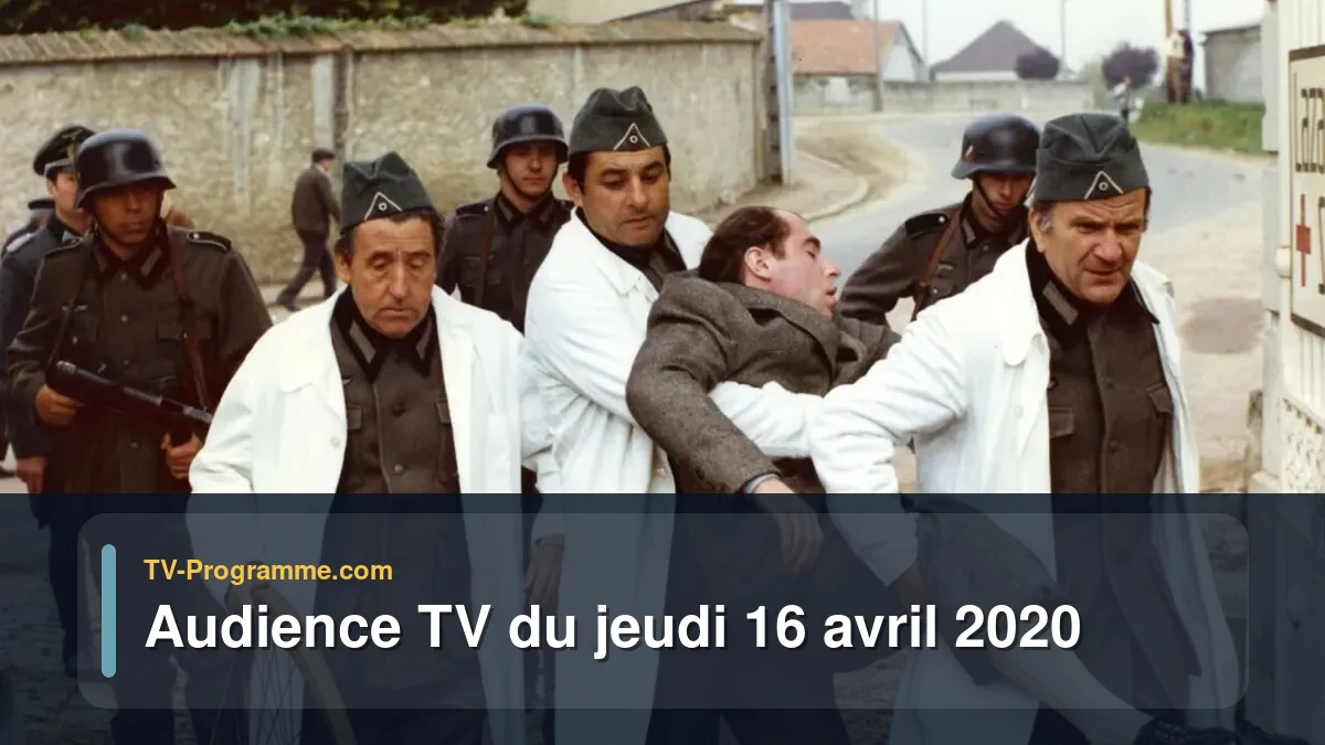 Audiences TV et audimat en prime time du Jeudi 16 avril 2020
