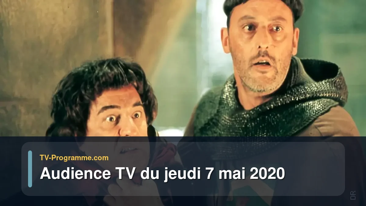 Audiences TV et audimat en prime time du Jeudi 7 mai 2020