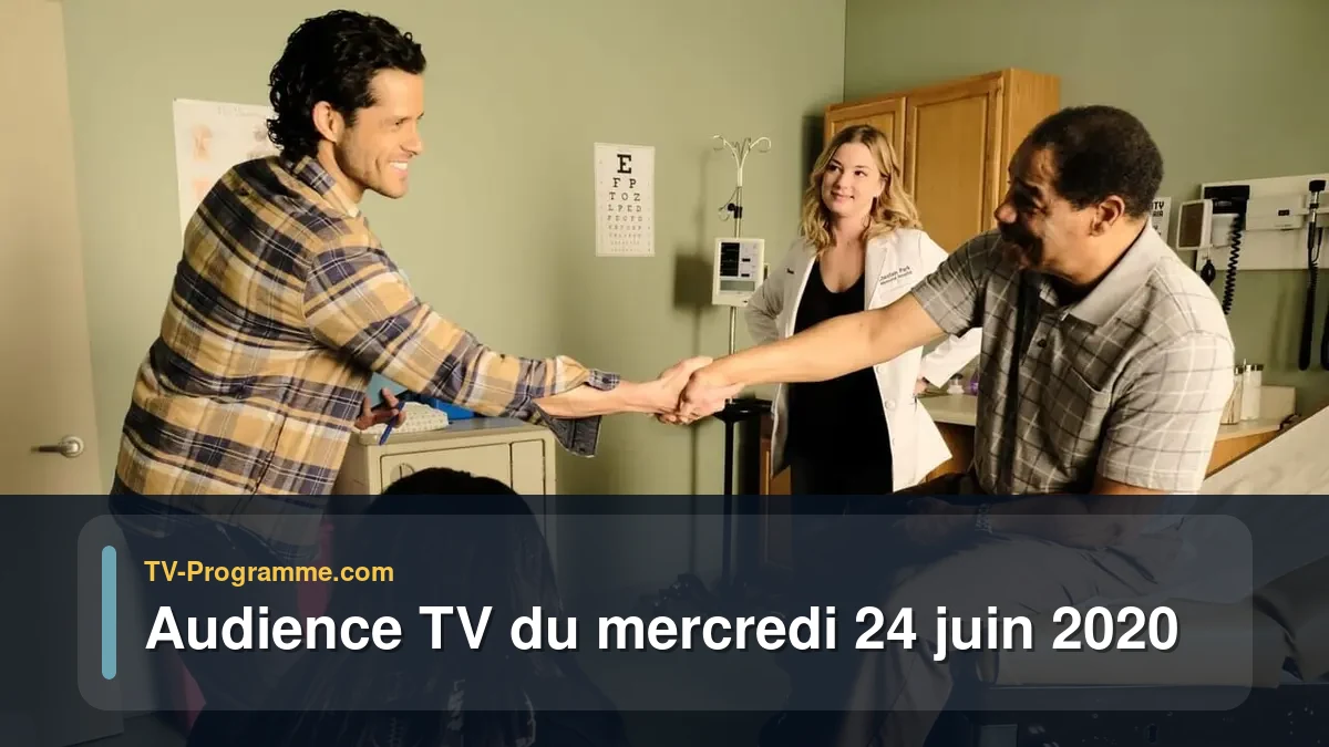 Audiences TV et audimat en prime time du Mercredi 24 juin 2020