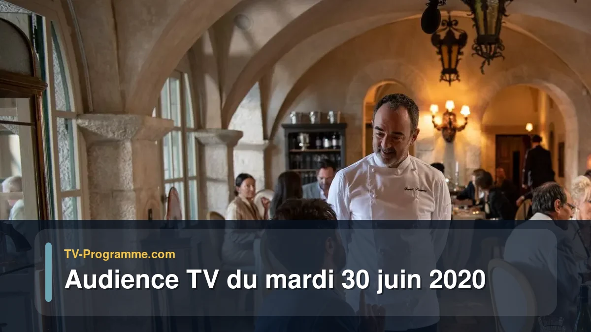 Audiences TV et audimat en prime time du Mardi 30 juin 2020