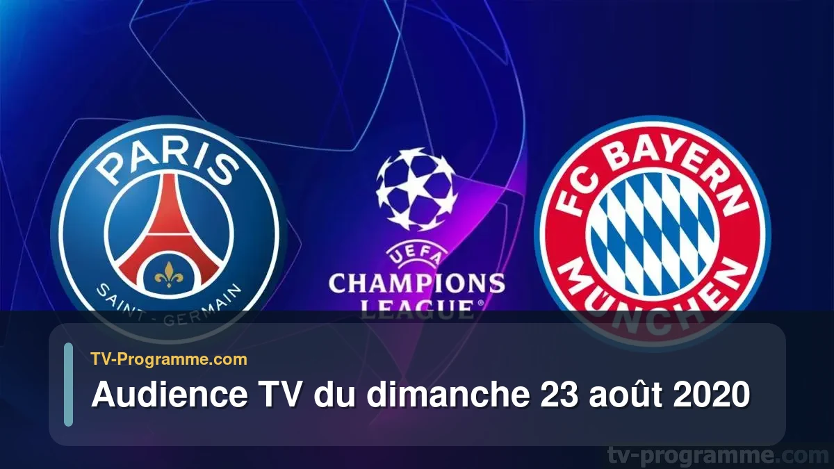 Audiences TV et audimat en prime time du Dimanche 23 août 2020