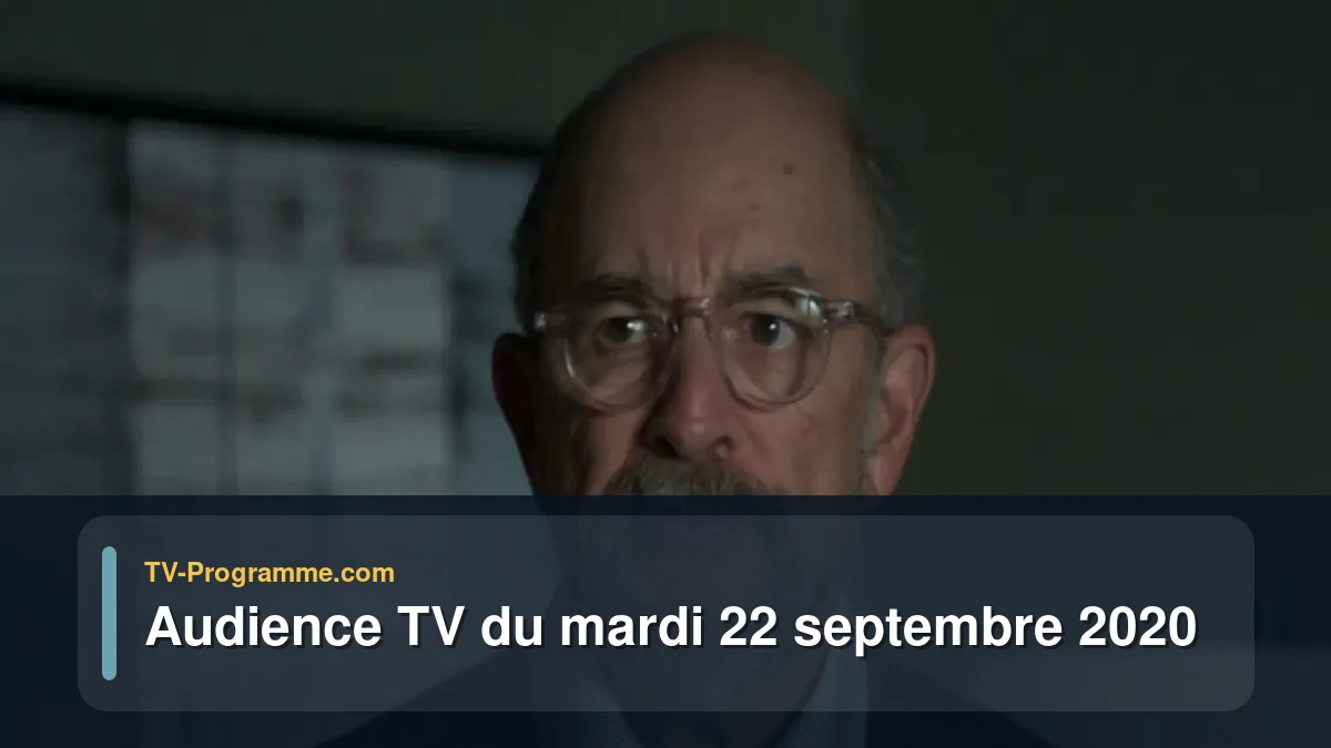 Audiences TV et audimat en prime time du Mardi 22 septembre 2020