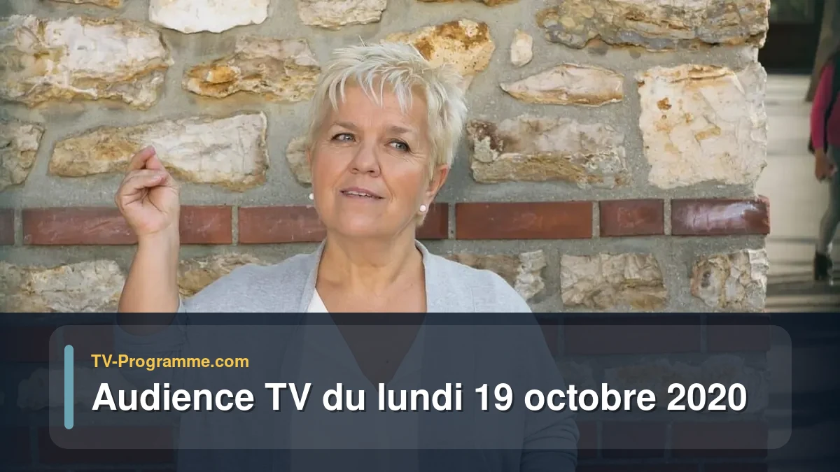 Audiences TV et audimat en prime time du Lundi 19 octobre 2020