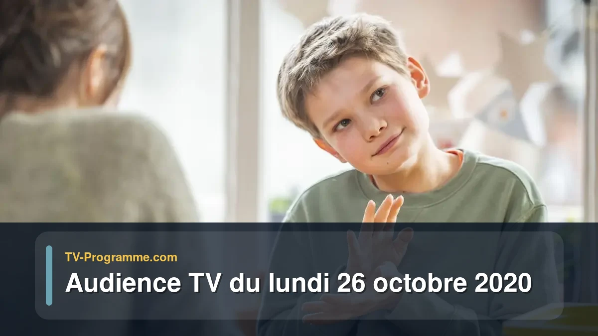 Audiences TV et audimat en prime time du Lundi 26 octobre 2020