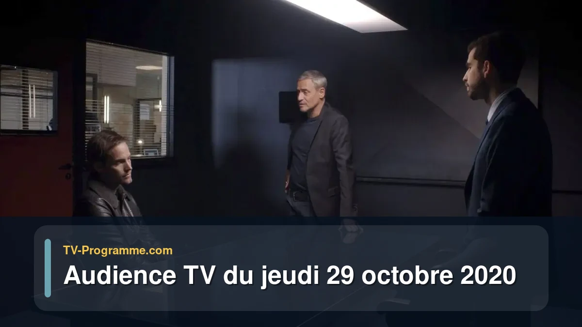 Audiences TV et audimat en prime time du Jeudi 29 octobre 2020