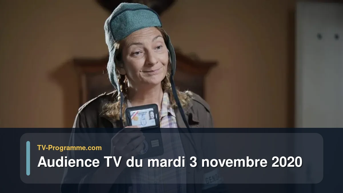 Audiences TV et audimat en prime time du Mardi 3 novembre 2020