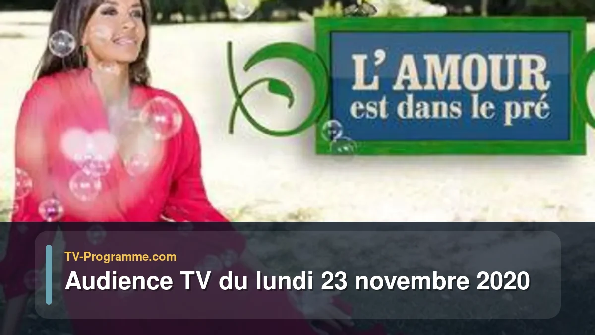 Audiences TV et audimat en prime time du Lundi 23 novembre 2020