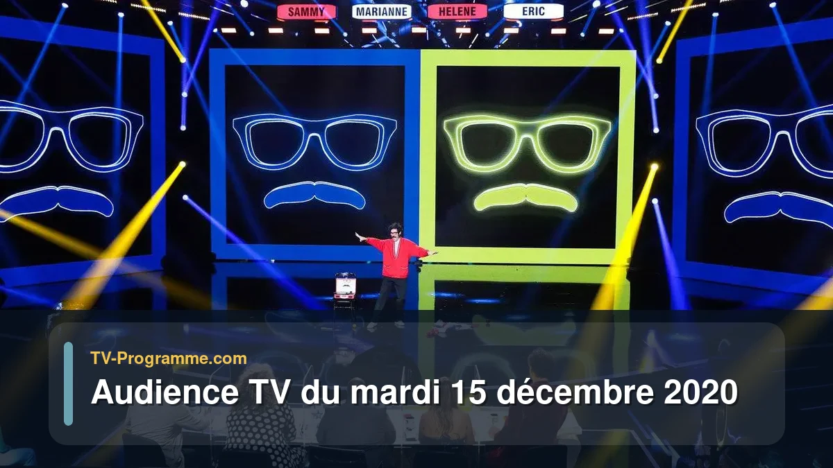 Audiences TV et audimat en prime time du Mardi 15 décembre 2020