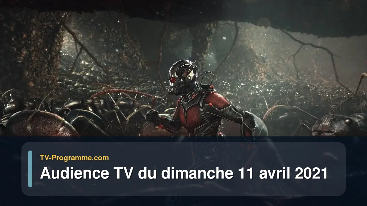 Audiences TV et audimat en prime time du Dimanche 11 avril 2021