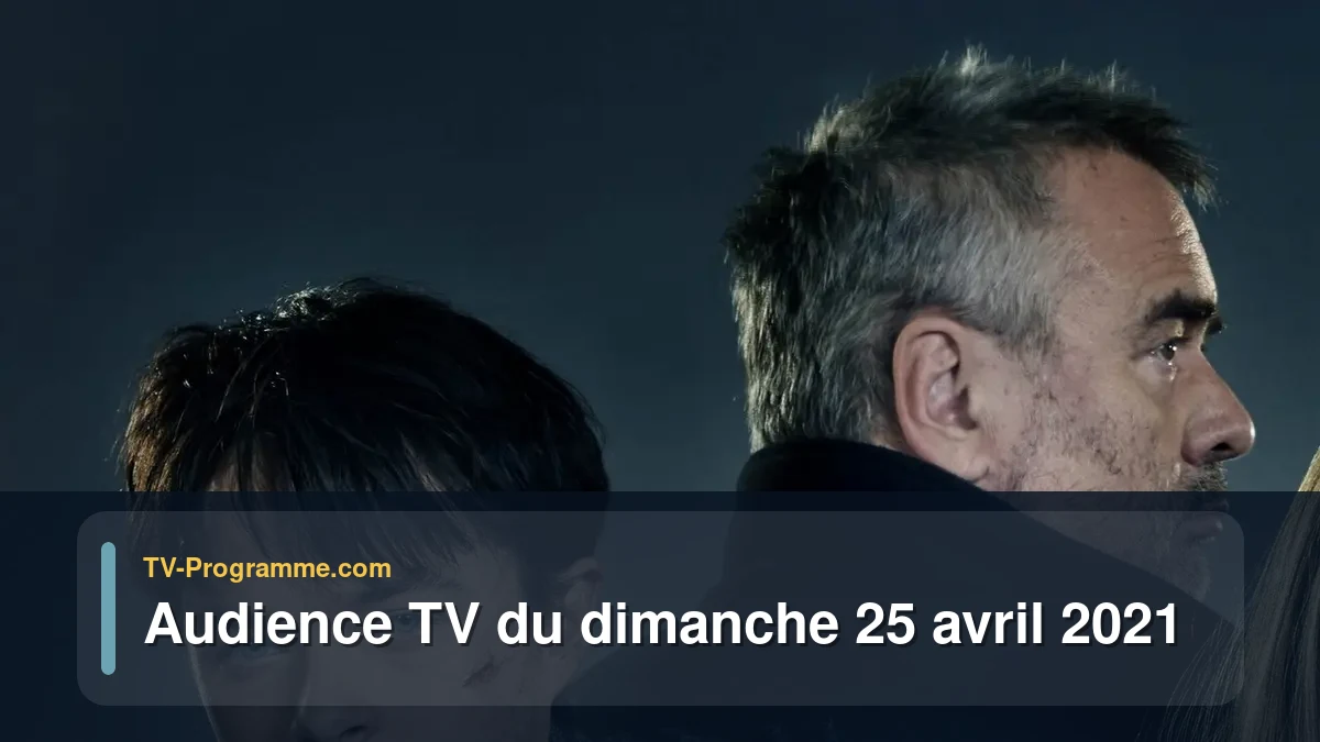 Audiences TV et audimat en prime time du Dimanche 25 avril 2021
