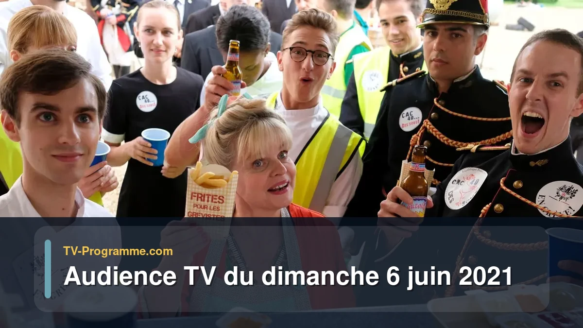 Audiences TV et audimat en prime time du Dimanche 6 juin 2021