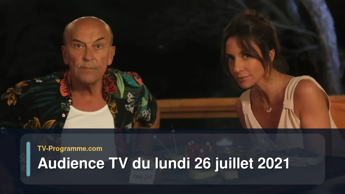 Audiences TV et audimat en prime time du Lundi 26 juillet 2021