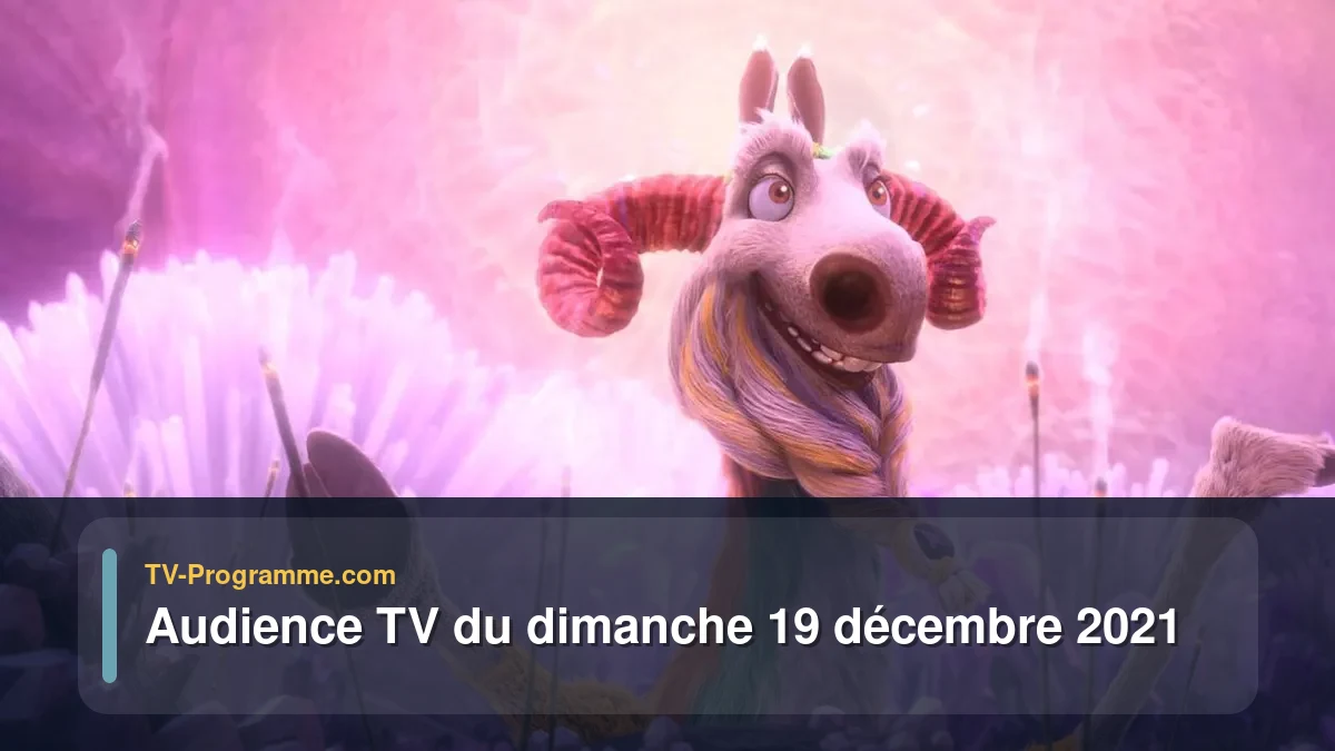 Audiences TV et audimat en prime time du Dimanche 19 décembre 2021