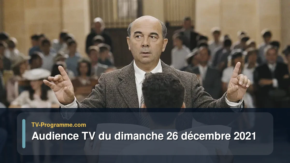 Audiences TV et audimat en prime time du Dimanche 26 décembre 2021