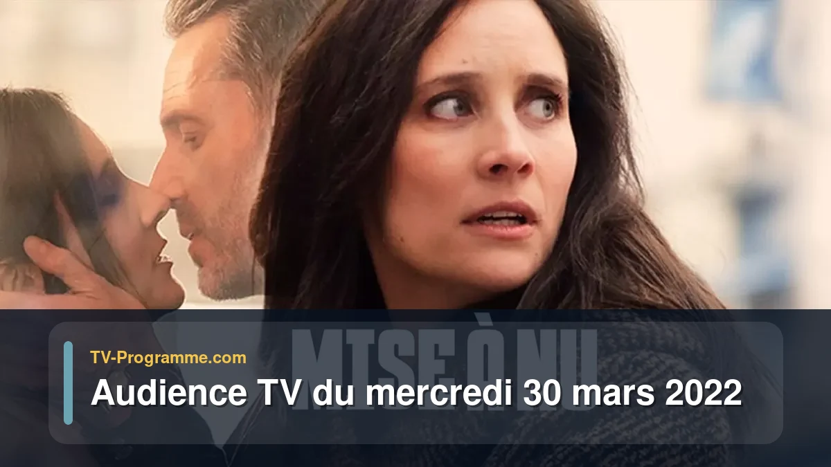 Audiences TV et audimat en prime time du Mercredi 30 mars 2022