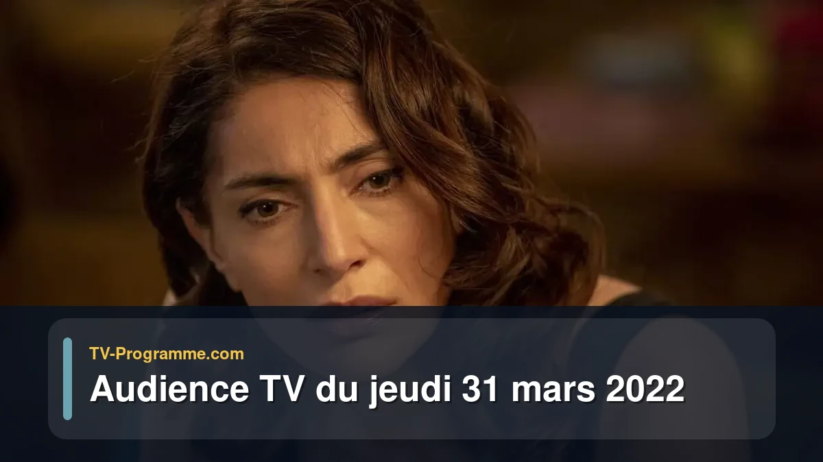 Audiences TV et audimat en prime time du Jeudi 31 mars 2022