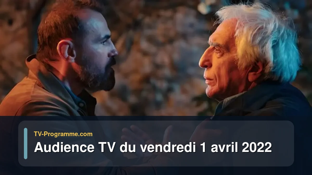 Audiences TV et audimat en prime time du Vendredi 1 avril 2022