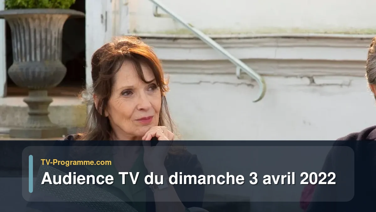 Audiences TV et audimat en prime time du Dimanche 3 avril 2022