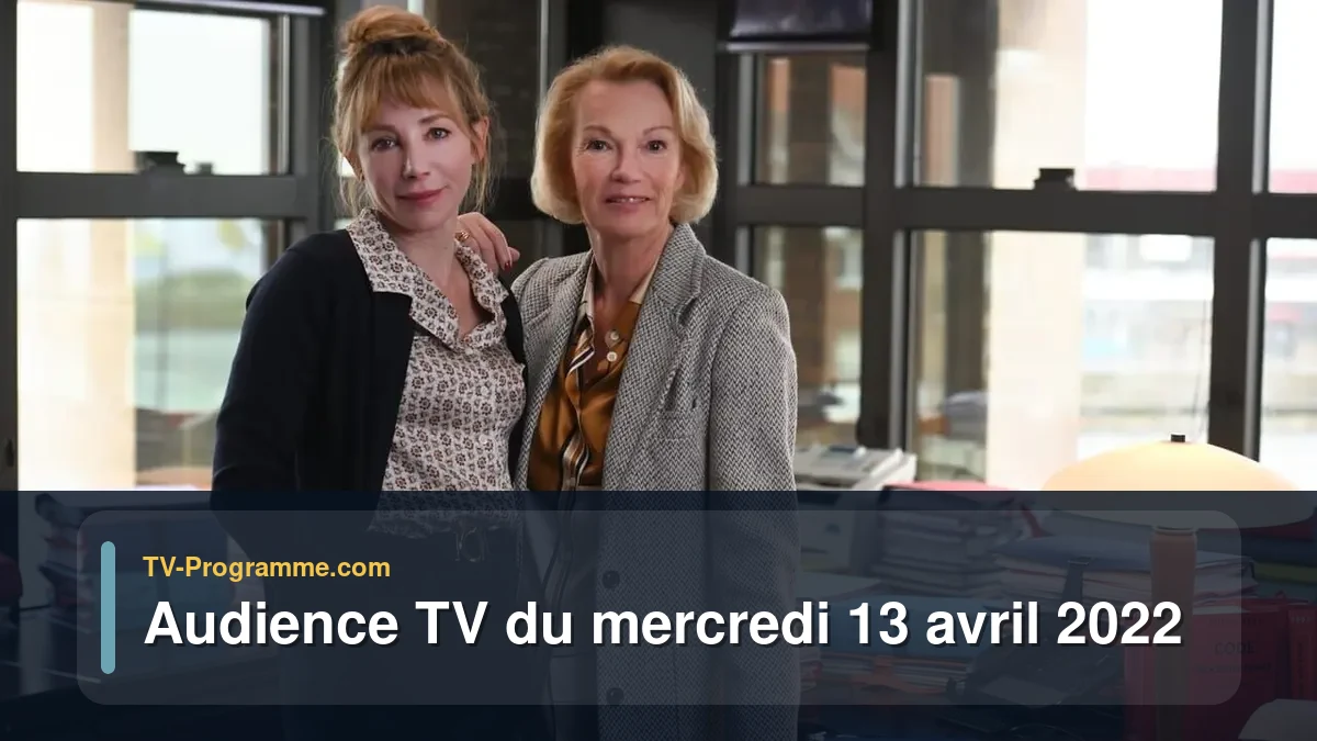 Audiences TV et audimat en prime time du Mercredi 13 avril 2022