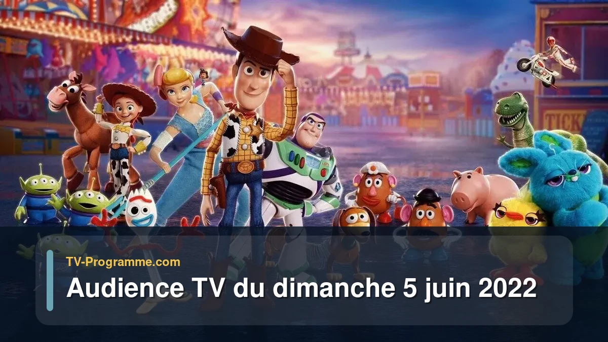 Audiences TV et audimat en prime time du Dimanche 5 juin 2022