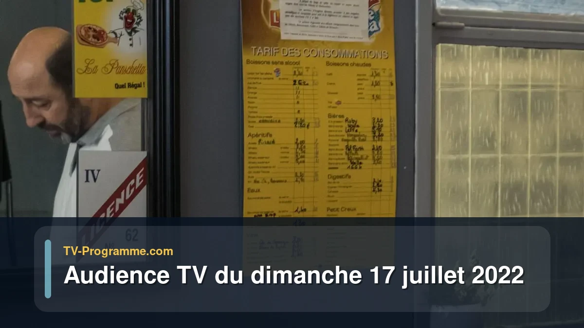 Audiences TV et audimat en prime time du Dimanche 17 juillet 2022