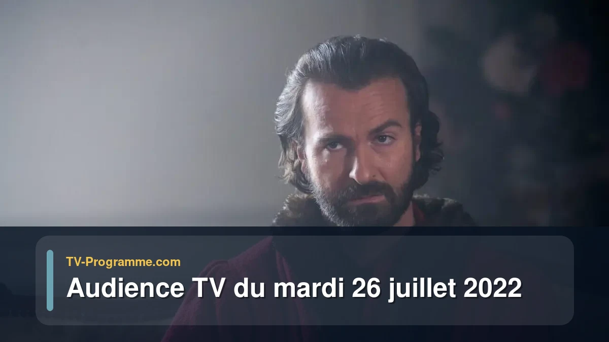 Audiences TV et audimat en prime time du Mardi 26 juillet 2022