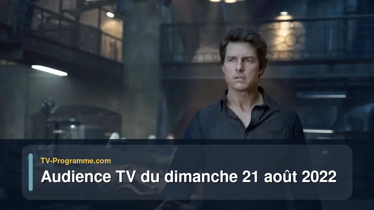 Audiences TV et audimat en prime time du Dimanche 21 août 2022