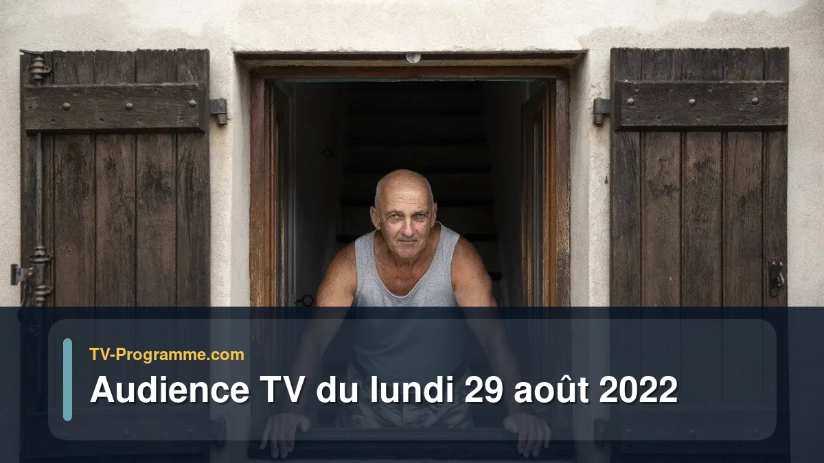 Audiences TV et audimat en prime time du Lundi 29 août 2022