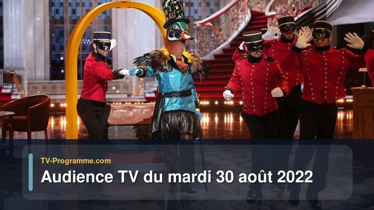 Audiences TV et audimat en prime time du Mardi 30 août 2022
