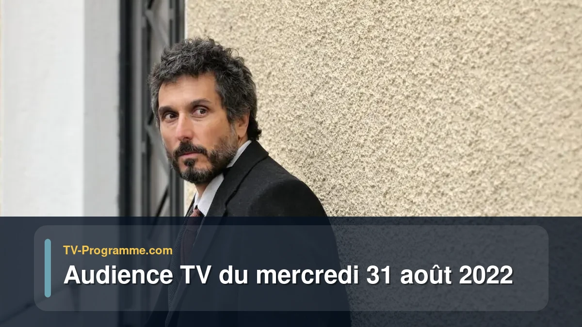 Audiences TV et audimat en prime time du Mercredi 31 août 2022