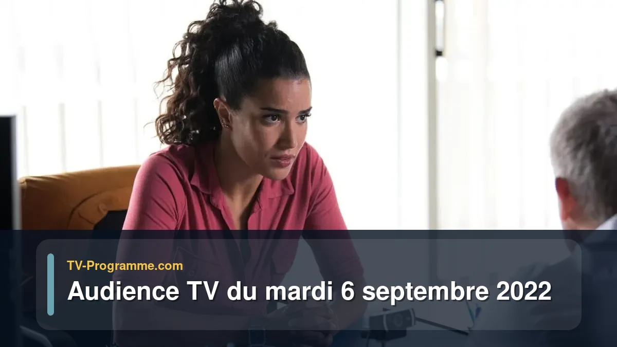 Audiences TV et audimat en prime time du Mardi 6 septembre 2022
