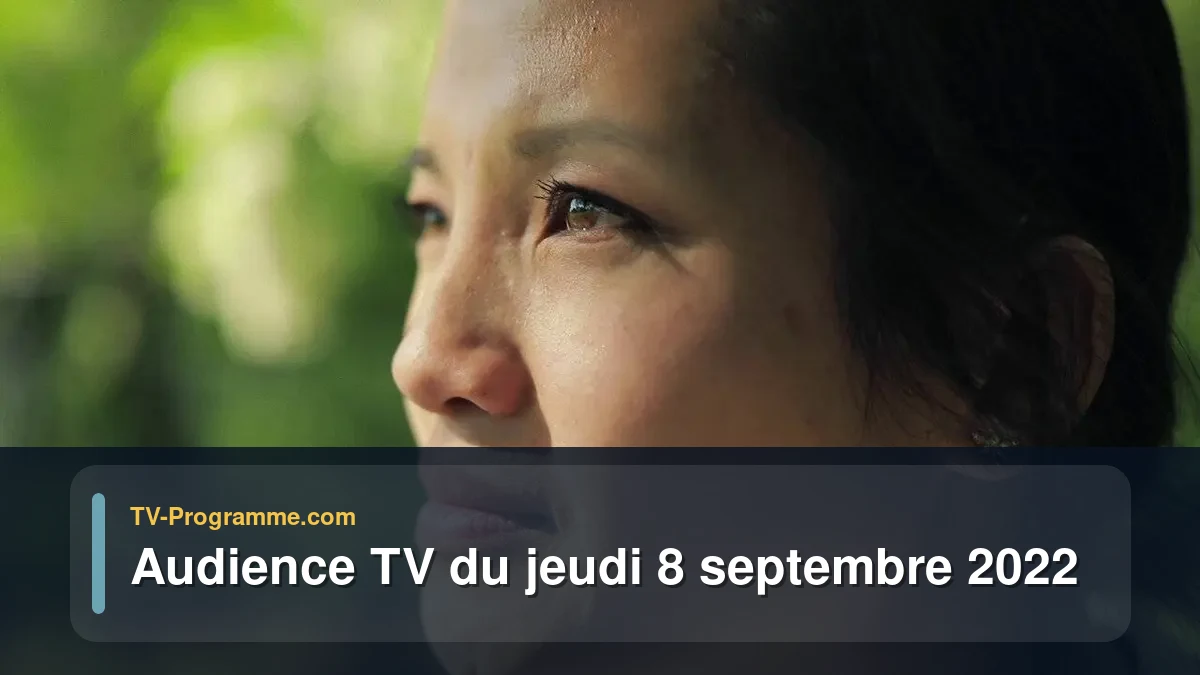 Audiences TV et audimat en prime time du Jeudi 8 septembre 2022