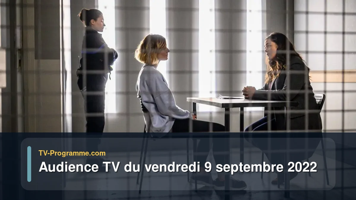 Audiences TV et audimat en prime time du Vendredi 9 septembre 2022