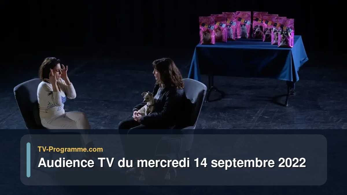 Audiences TV et audimat en prime time du Mercredi 14 septembre 2022