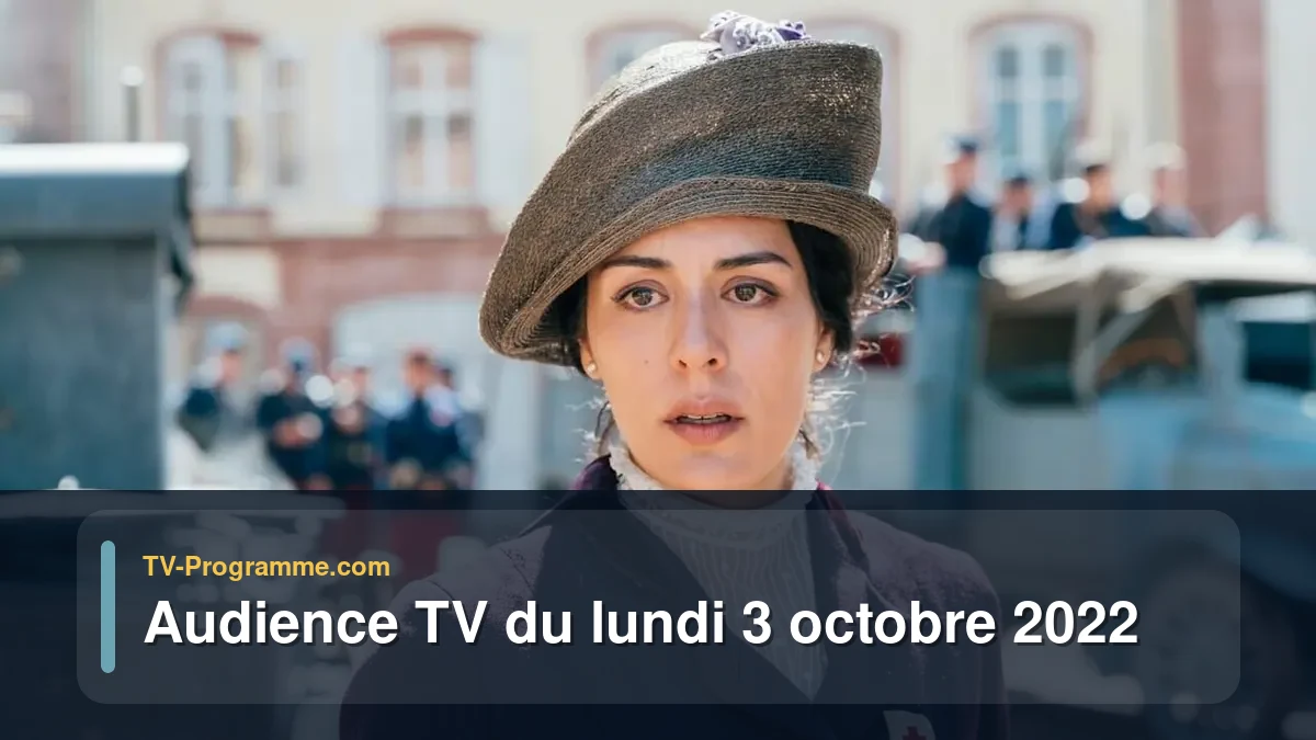 Audiences TV et audimat en prime time du Lundi 3 octobre 2022