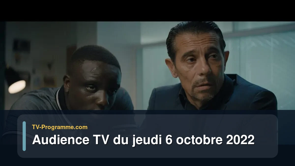 Audiences TV et audimat en prime time du Jeudi 6 octobre 2022