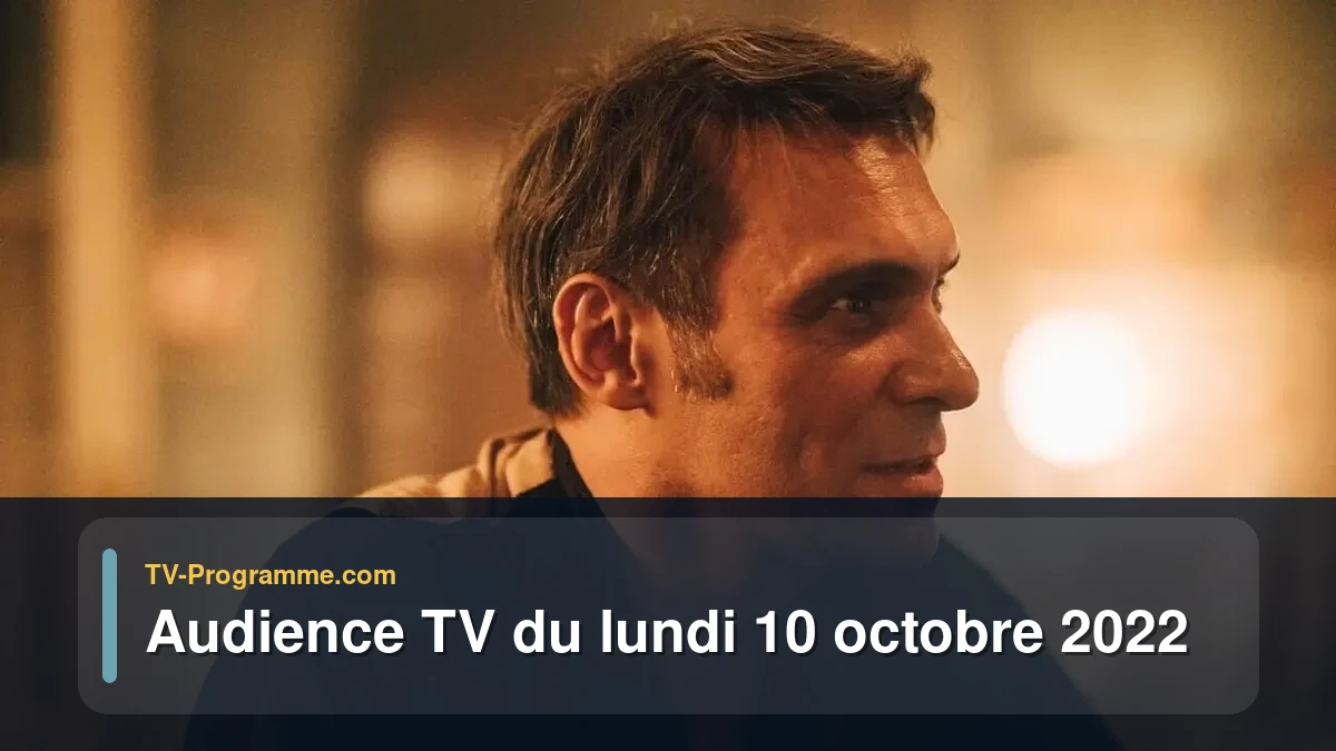Audiences TV et audimat en prime time du Lundi 10 octobre 2022