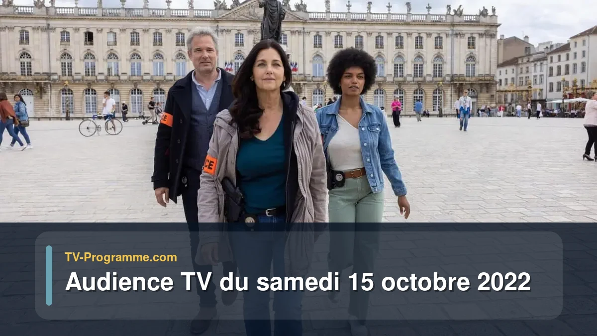 Audiences TV et audimat en prime time du Samedi 15 octobre 2022