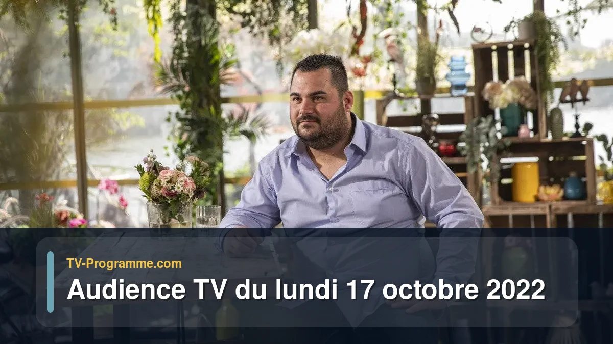 Audiences TV et audimat en prime time du Lundi 17 octobre 2022