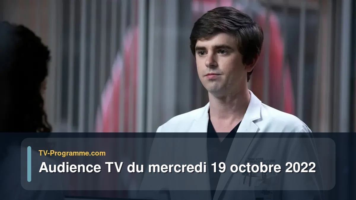 Audiences TV et audimat en prime time du Mercredi 19 octobre 2022