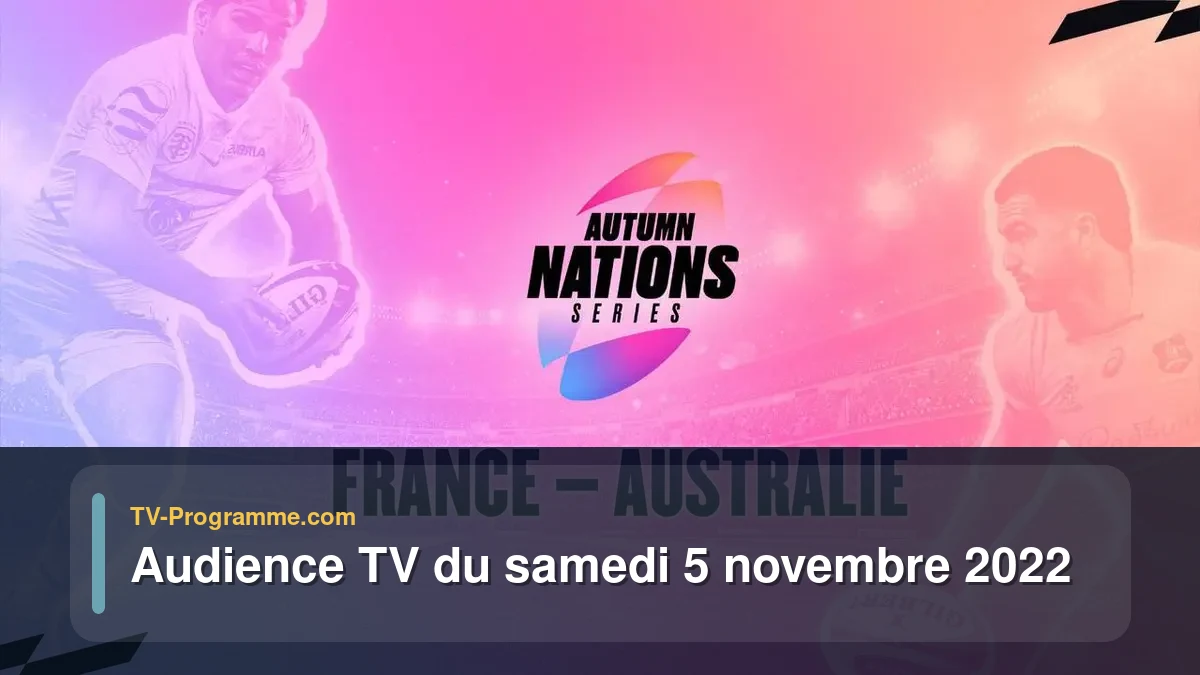 Audiences TV et audimat en prime time du Samedi 5 novembre 2022
