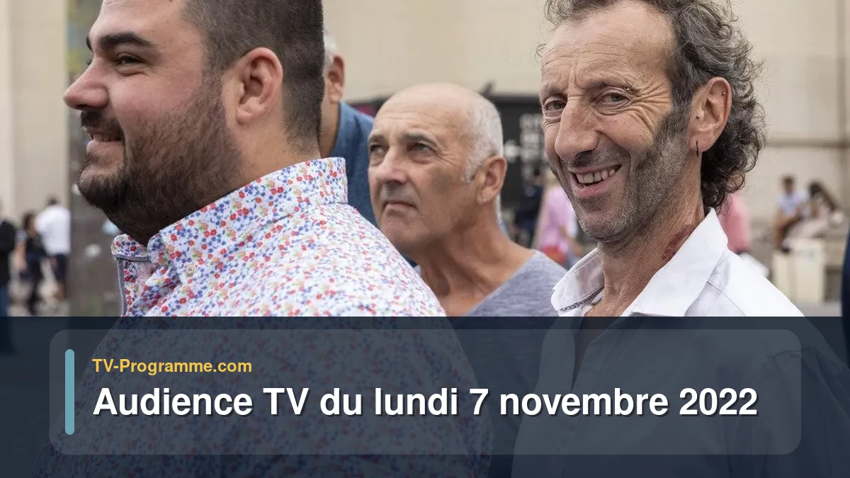 Audiences TV et audimat en prime time du Lundi 7 novembre 2022